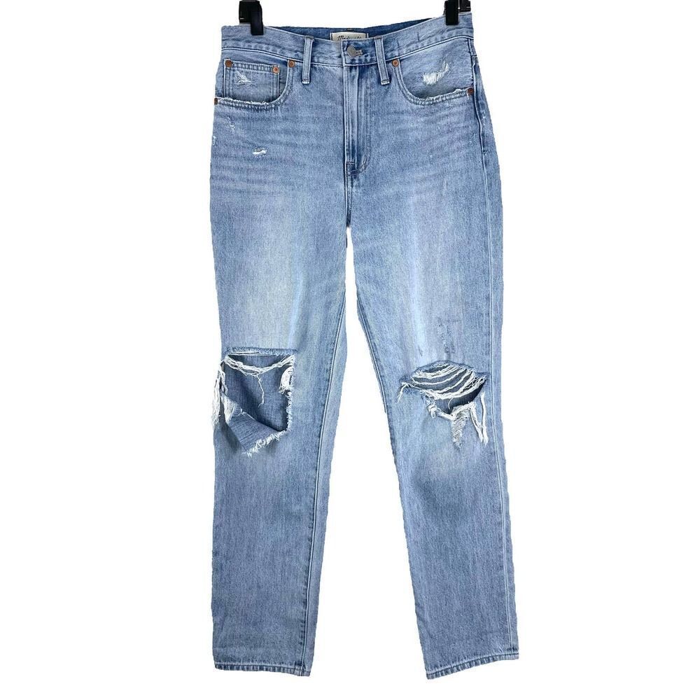 Madewell The‎ Perfect Vintage Jean in Calabria Wash: Ripped Edition Sz 28